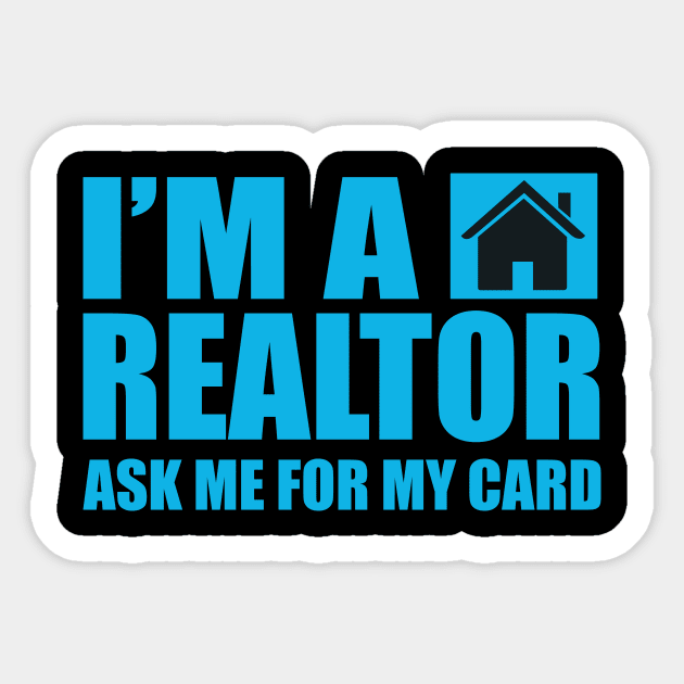 I'm A Realtor  Fathers Day Gift Funny Retro Vintage Sticker by zyononzy